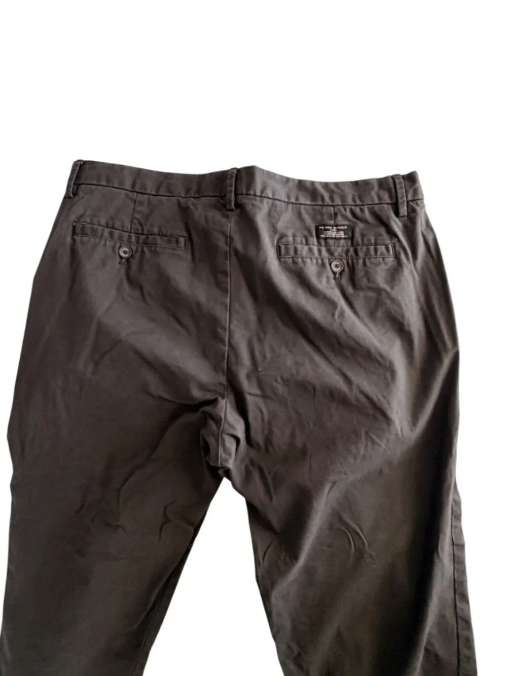 Banana Republic Dark Grey Slim-Fit Chinos 36 x 30
